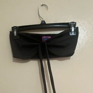 Edikted Black Bandeau Top with Ties